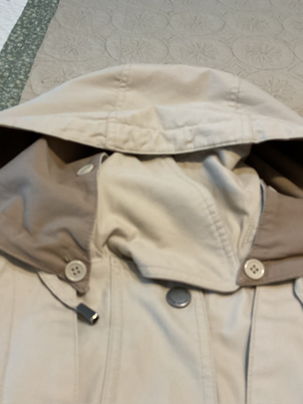 LONDON FOG LIMITED EDITION LADIES HOODED TRENCH COAT MADE IN SRI LANKA SIZE MP - Picture 7 of 16